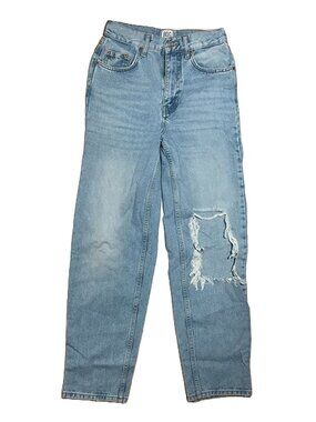 BDG High-Waisted Baggy Distressed Jeans